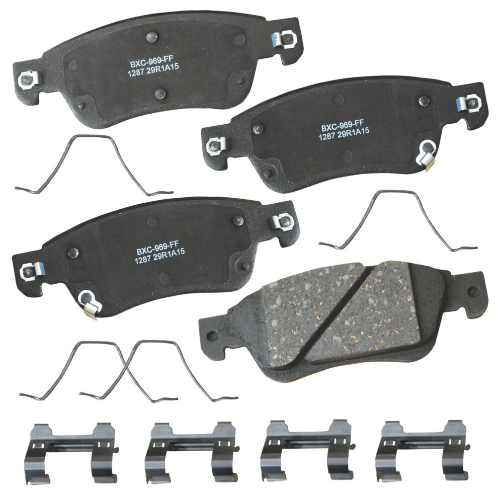 Bendix Premium Sbc1287 Ceramic Front Brake Pads For Infiniti G35 2008-2007 G37 2013-2008 Q60 2015-2014 887243227551