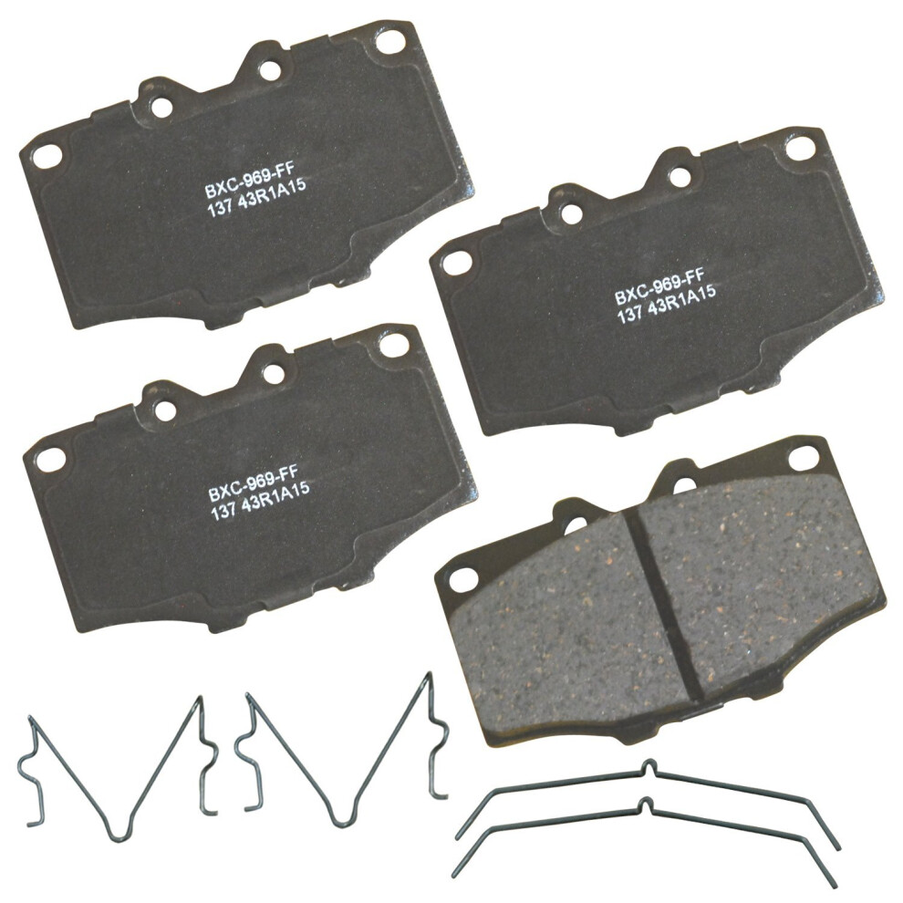 Bendix Premium Sbc137 Ceramic Front Brake Pads For Toyota 4Runner 1989-1984 Land Cruiser 1990-1972 Pickup 1988-1979 887243220200