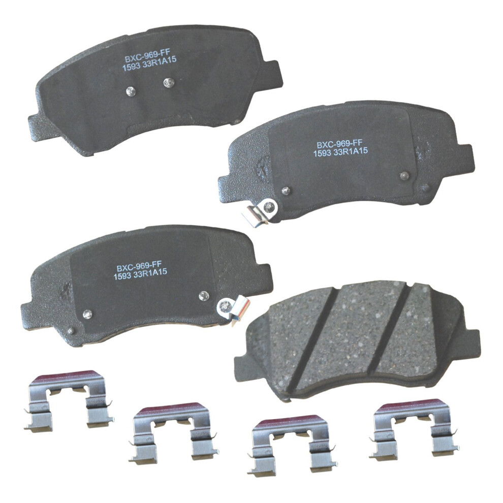 Bendix Premium Sbc1593 Ceramic Front Brake Pads For Dodge Attitude 2017-2012 Hyundai Accent 2017-2012 Kia Rio 2017-2012 887243229289