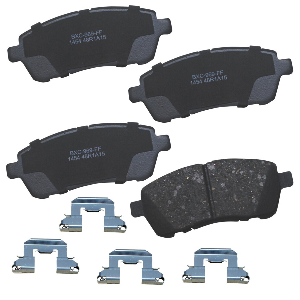 Bendix Premium Sbc1454 Ceramic Front Brake Pads For Ford Fiesta 2019-2011 Fiesta Ikon 2011 Figo 2020-2016 Mazda 2 2015 887243228787