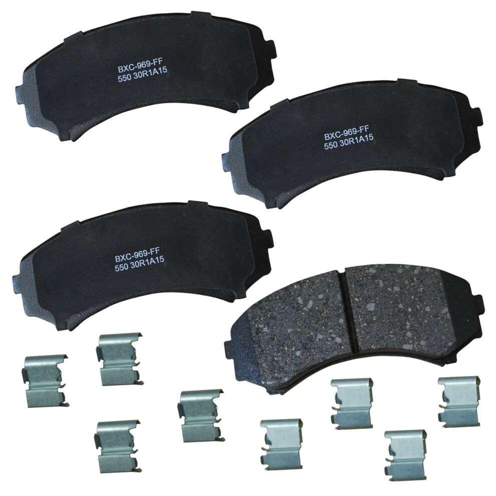 Bendix Premium Sbc550 Ceramic Front Brake Pads For Mazda Mpv 1993-1992 Mitsubishi Endeavor 2009 Grandis 2009 Montero 2009 887243222341
