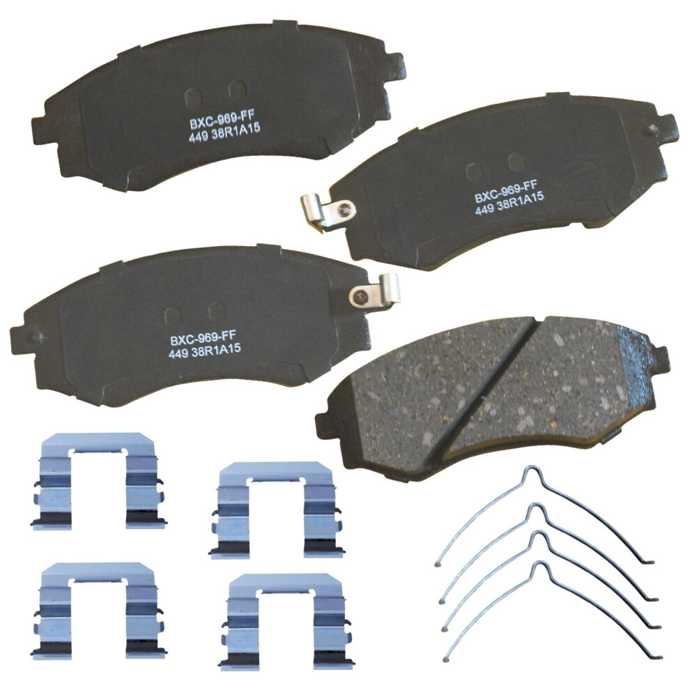Bendix Premium Sbc449 Ceramic Front Brake Pads For Hyundai Elantra 2001-1992 Sonata 2004-1989 Tiburon 2000-1997 887243221702