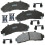 Pastilhas de Travão Cerâmicas Bendix Premium SBC652 para Ford Explorer, F-100 Ranger e Mazda 1