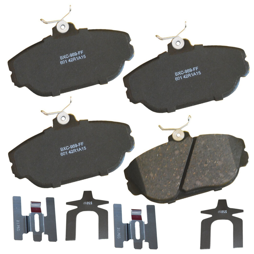 Bendix Premium Sbc601 Ceramic Front Brake Pads For Ford Sable 2000-1994 Taurus 2002-1994 Windstar 1998-1995 Lincoln Continental 1994-1993 Mercury 887243222686