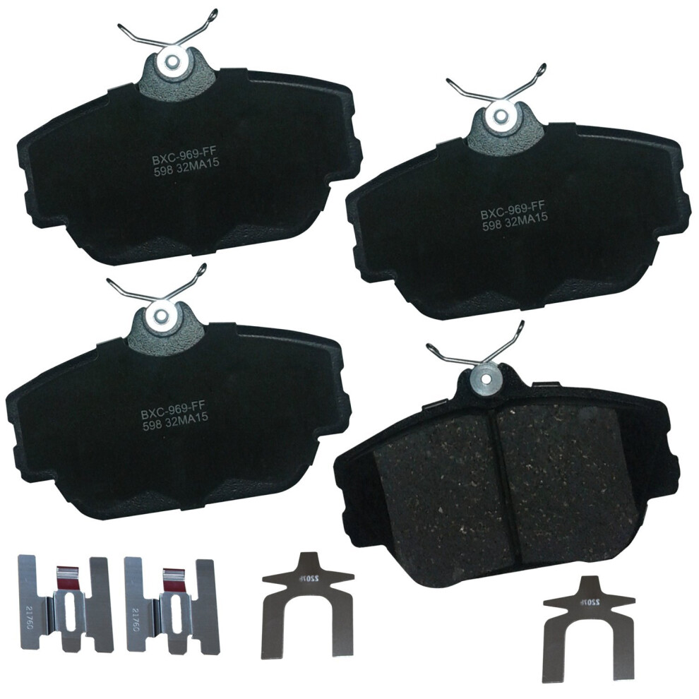 Bendix Premium Sbc598 Ceramic Front Brake Pads For Select Models Ford Sable Taurus Thunderbird Lincoln Continental Mark Viii Mercury Cougar Sabl 887243222655