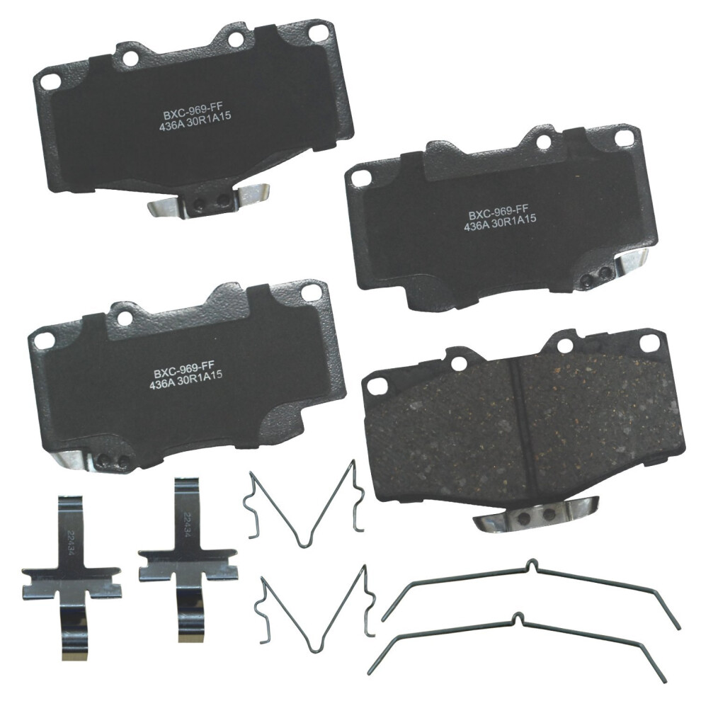 Bendix Premium Sbc436a Ceramic Front Brake Pads For Toyota 4Runner 2002-2001 Hilux 2004 Tacoma 1998-1995 887243221672