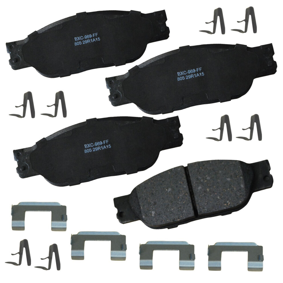 Bendix Premium Sbc805 Ceramic Front Brake Pads For Ford Thunderbird 2005-2002 Jaguar S-Type 2002-1999 Lincoln Ls 2006-2000 887243224185