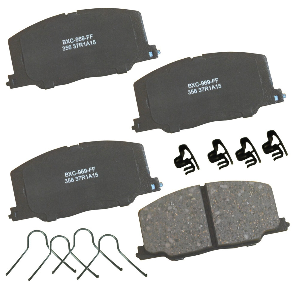Bendix Premium Sbc356 Ceramic Front Brake Pads For Lexus Es250 1991-1990 Toyota Camry 1991-1987 Celica 1993-1988 887243221108