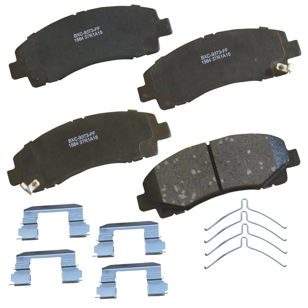 Bendix Premium Sbc1584 Ceramic Front Brake Pads For Acura Tl 2014-2009 Tlx 2020-2015 Honda Ridgeline 2014-2006 887243229241