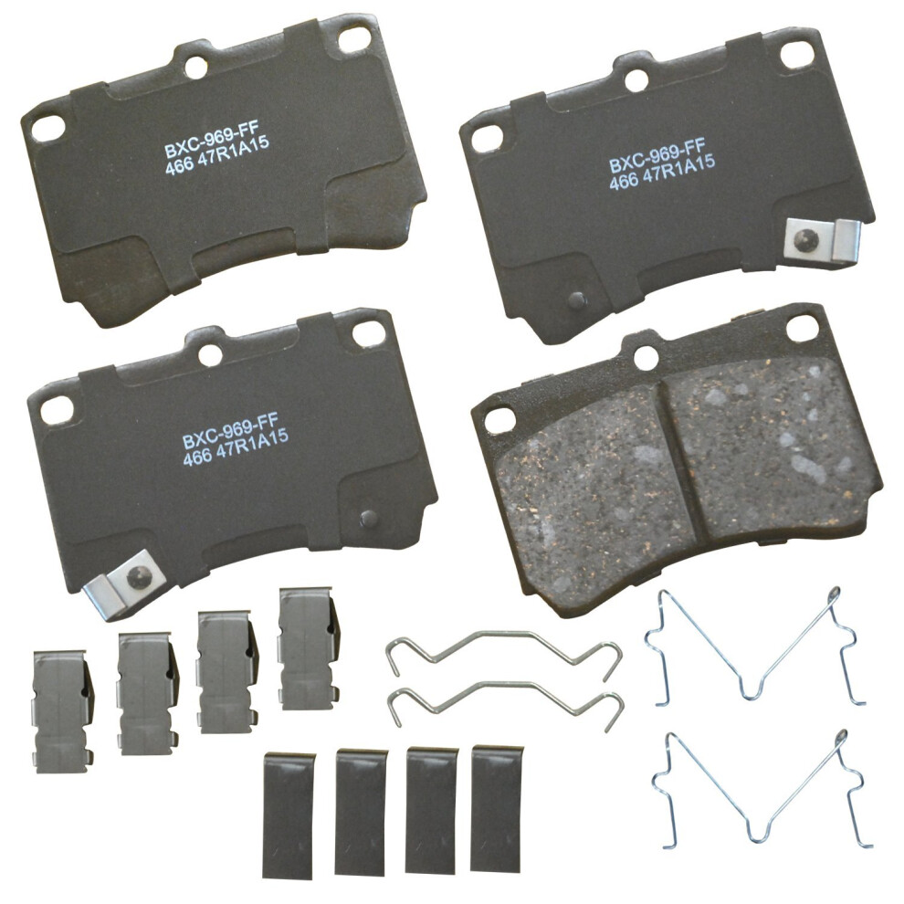 Bendix Premium Sbc466 Ceramic Front Brake Pads For Ford Aspire 1997-1994 Escort 1993-1991 Kia Rio 2002-2001 Mazda 323 1995-1990 Protege 1998- 887243221795