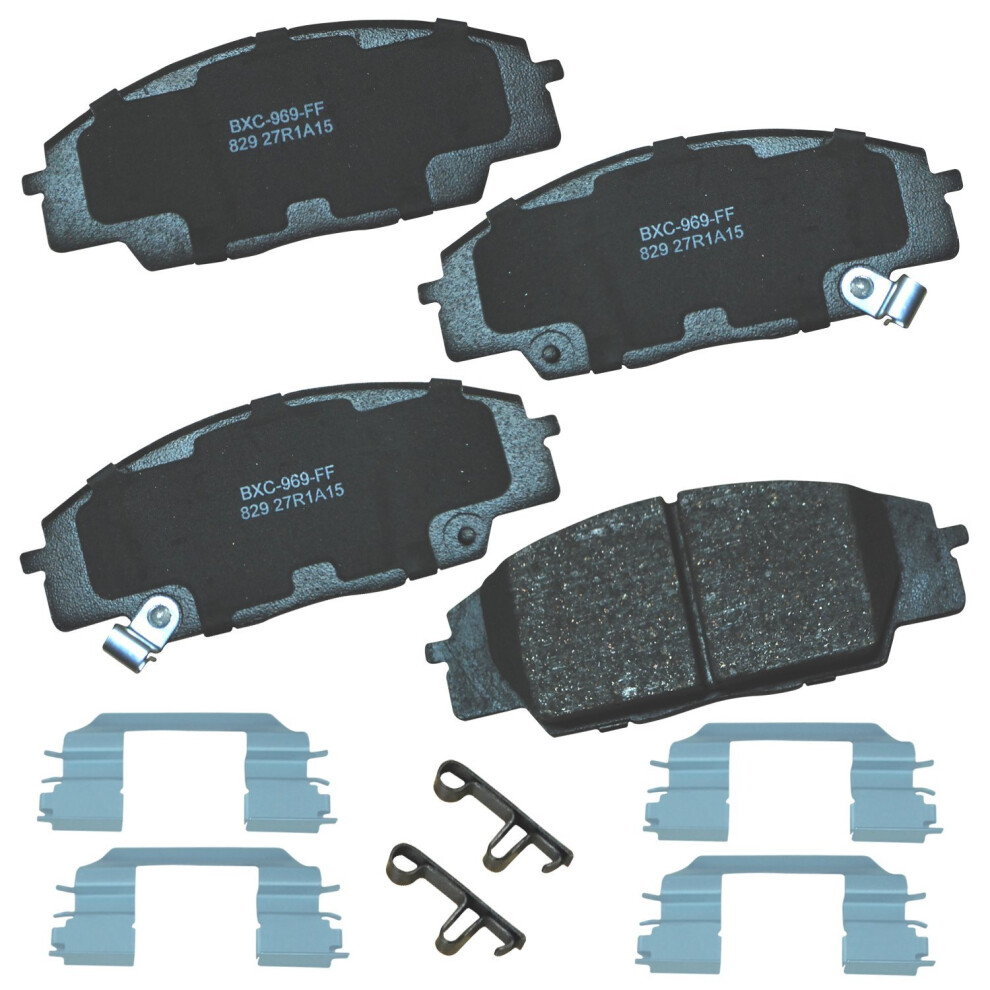 Bendix Premium Sbc829 Ceramic Front Brake Pads For Acura Csx 2011-2007 Rsx 2006-2002 Honda Civic 2011-2006 S2000 2009-2000 887243224338