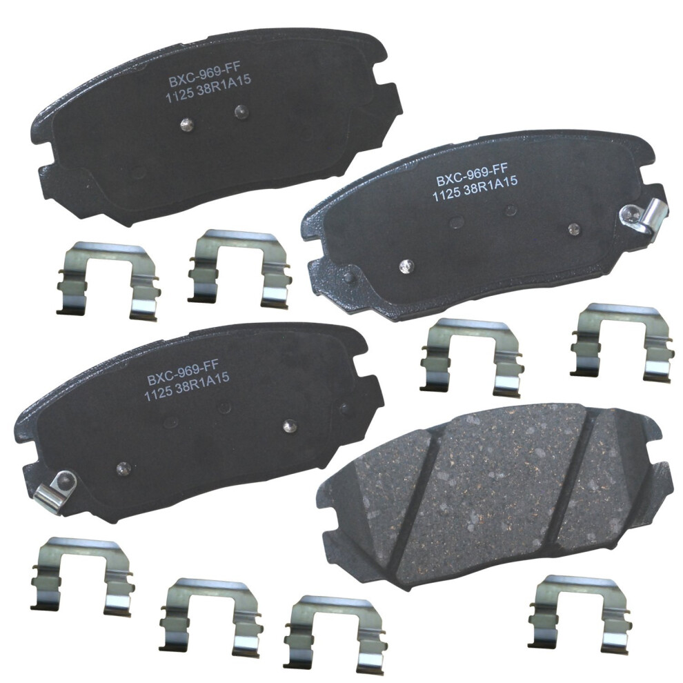 Bendix Premium Sbc1125 Ceramic Front Brake Pads For Hyundai Azera 2011-2006 Sonata 2010-2006 Kia Amanti 2009-2007 887243226950