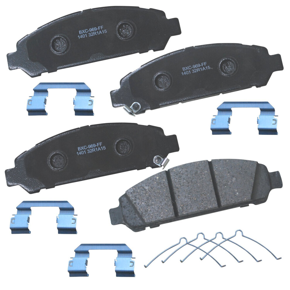 Bendix Premium Sbc1401 Ceramic Front Brake Pads For Toyota Venza 2016-2009 887243228404
