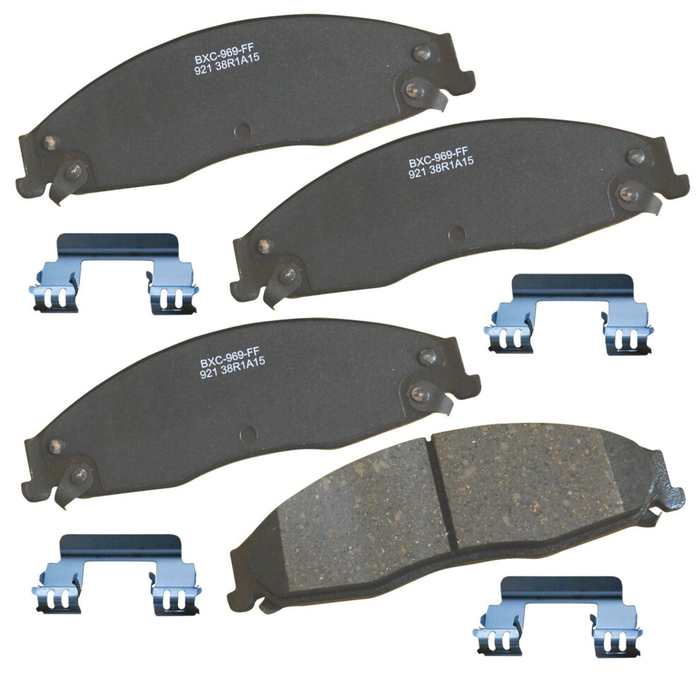 Bendix Premium Sbc921 Ceramic Front Brake Pads For Cadillac Cts 2007-2003 Sts 2008-2005 Pontiac Grand Prix 2008-2005 887243225120