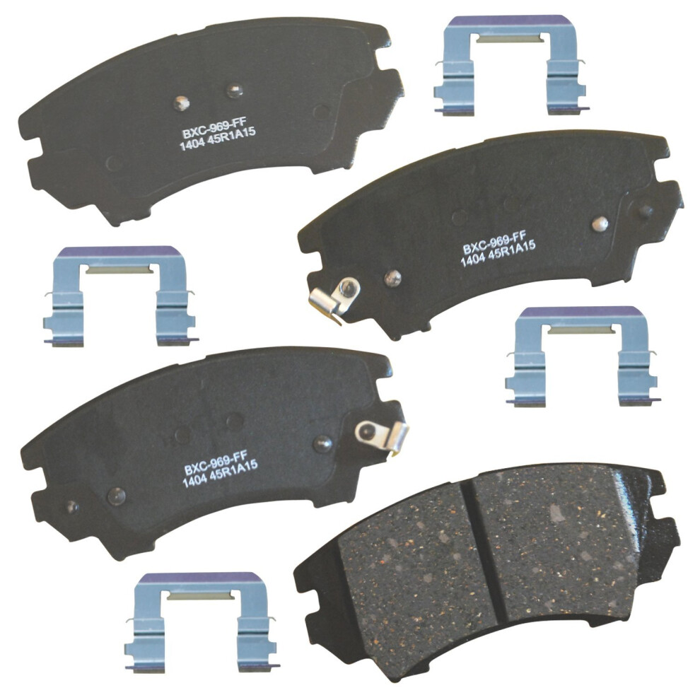 Bendix Premium Sbc1404 Ceramic Front Brake Pads For Chevrolet Camaro 2015-2010 Caprice 2017-2011 Saab 9-5 2011-2010 887243228435