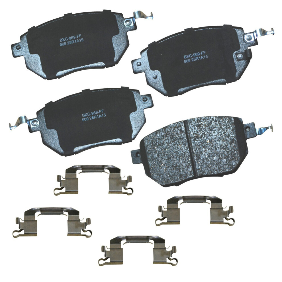 Bendix Premium Sbc969 Ceramic Front Brake Pads For Infiniti Fx35 2006-2003 Fx45 2006-2003 Nissan Altima 2006-2005 Maxima 2008-2004 Murano 2012-200 887243225564