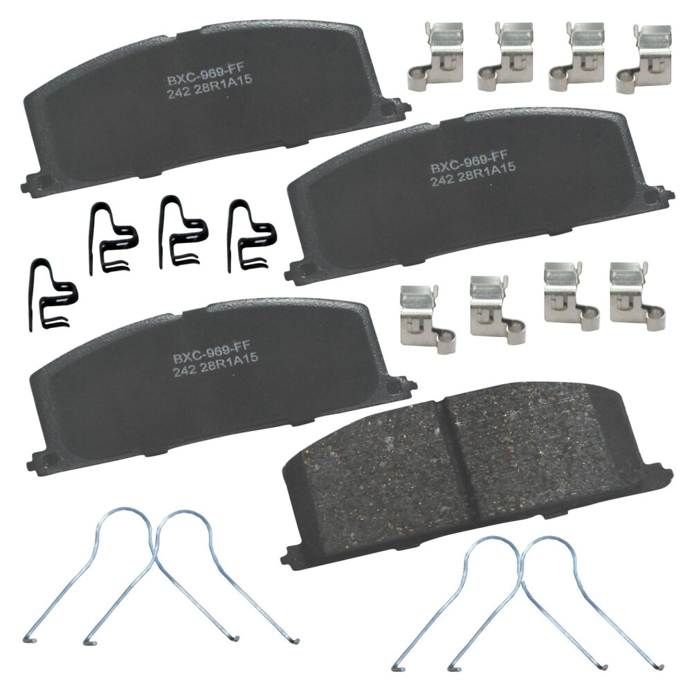 Bendix Premium Sbc242 Ceramic Front Brake Pads For Select Models Chevrolet Nova Geo Prizm Toyota Camry Celica Corolla Mr2 Paseo Tercel 887243220507