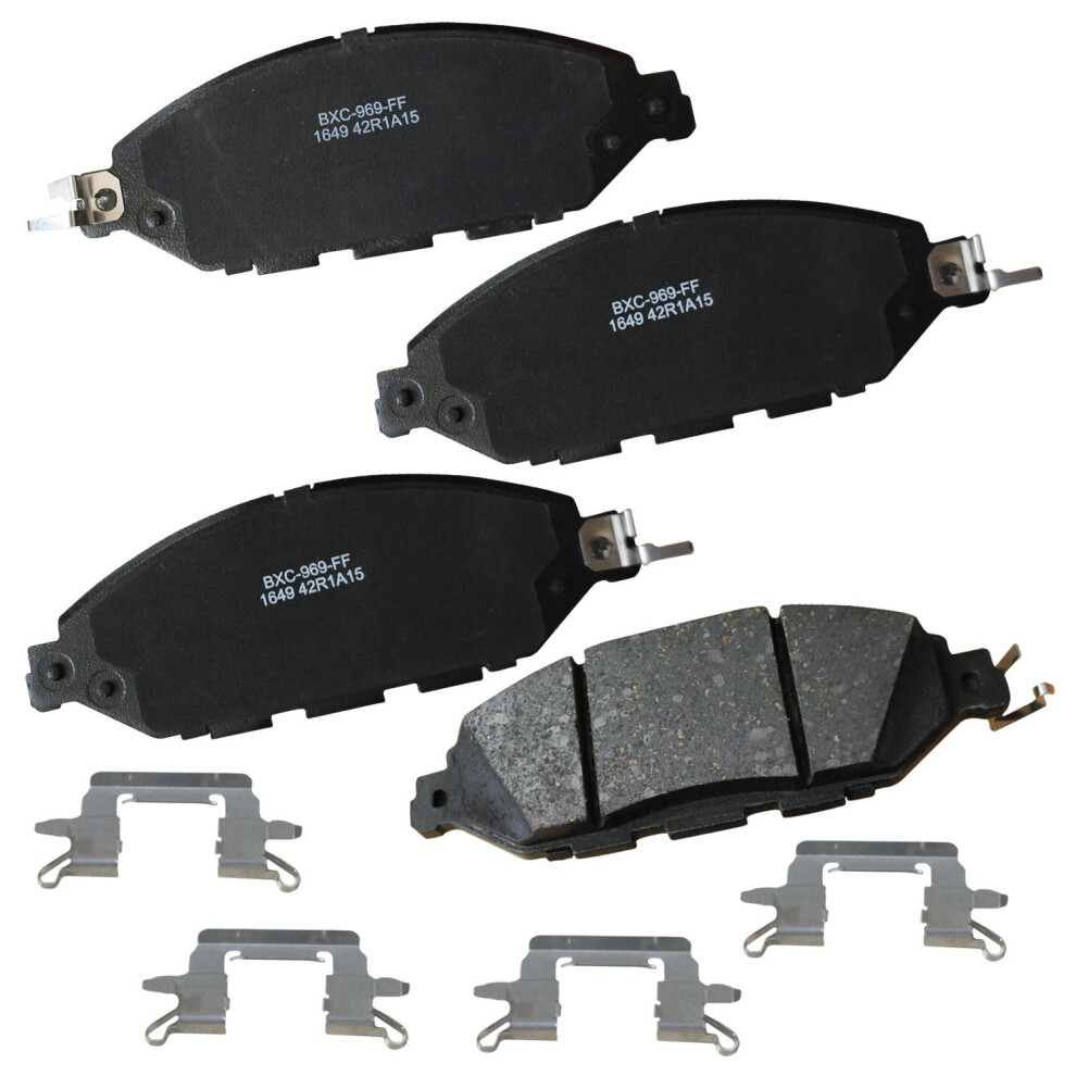 Bendix Premium Sbc1649 Ceramic Front Brake Pads For Infiniti Jx35 2013 Qx60 2020-2014 Nissan Murano 2024-2015 Pathfinder 2020-2013 887243229661