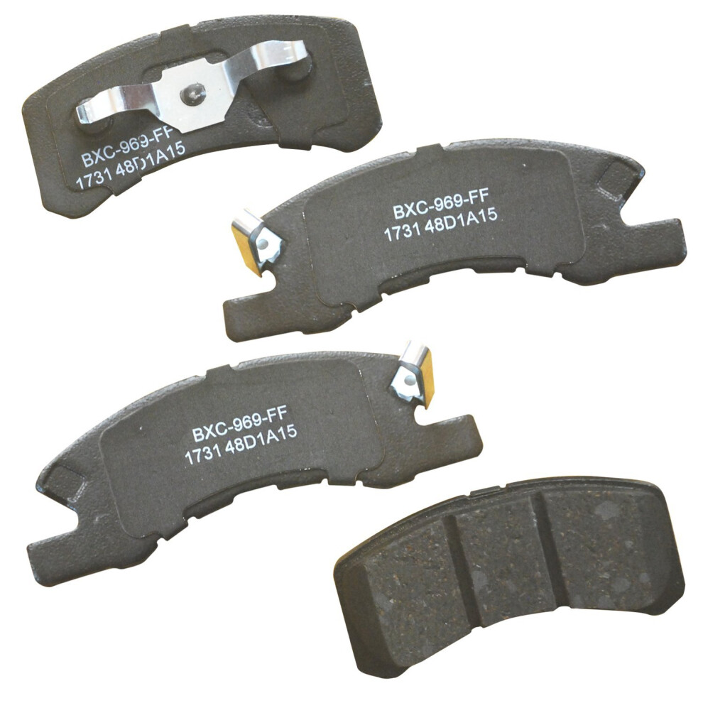 Bendix Premium Sbc1731 Ceramic Front Brake Pads For Dodge Attitude 2020-2018 Mitsubishi Mirage 2023-2014 Mirage G4 2023-2017 887243230087