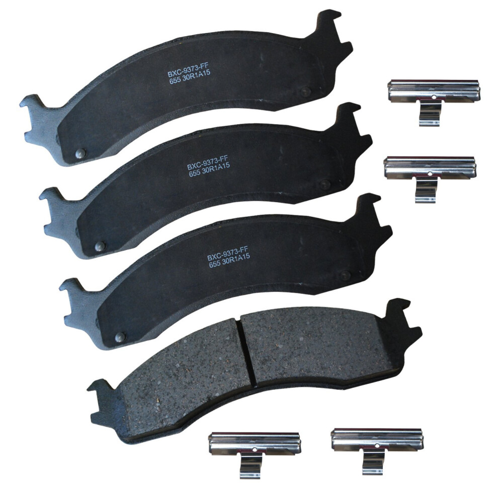 Bendix Premium Sbc655 Ceramic Front Brake Pads For Select Models Dodge B2500 B3500 Ram 2500 Van 3500 Ford E-150 E-250 E-250 Econoline E-350 Club Wagon 887243223065