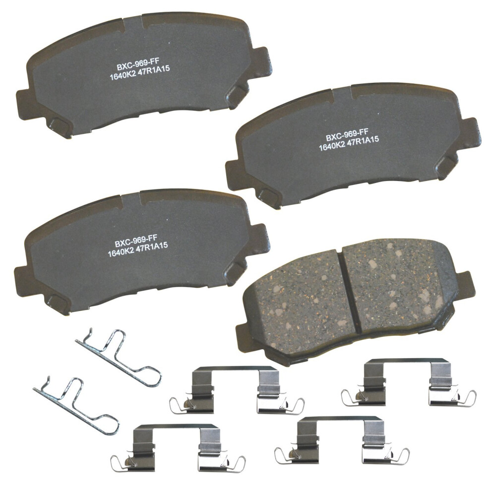 Plaquettes de frein avant en c   ramique Bendix Premium SBC1640K2 pour Chrysler 200 2017-2016 et Dodge Dart 2016