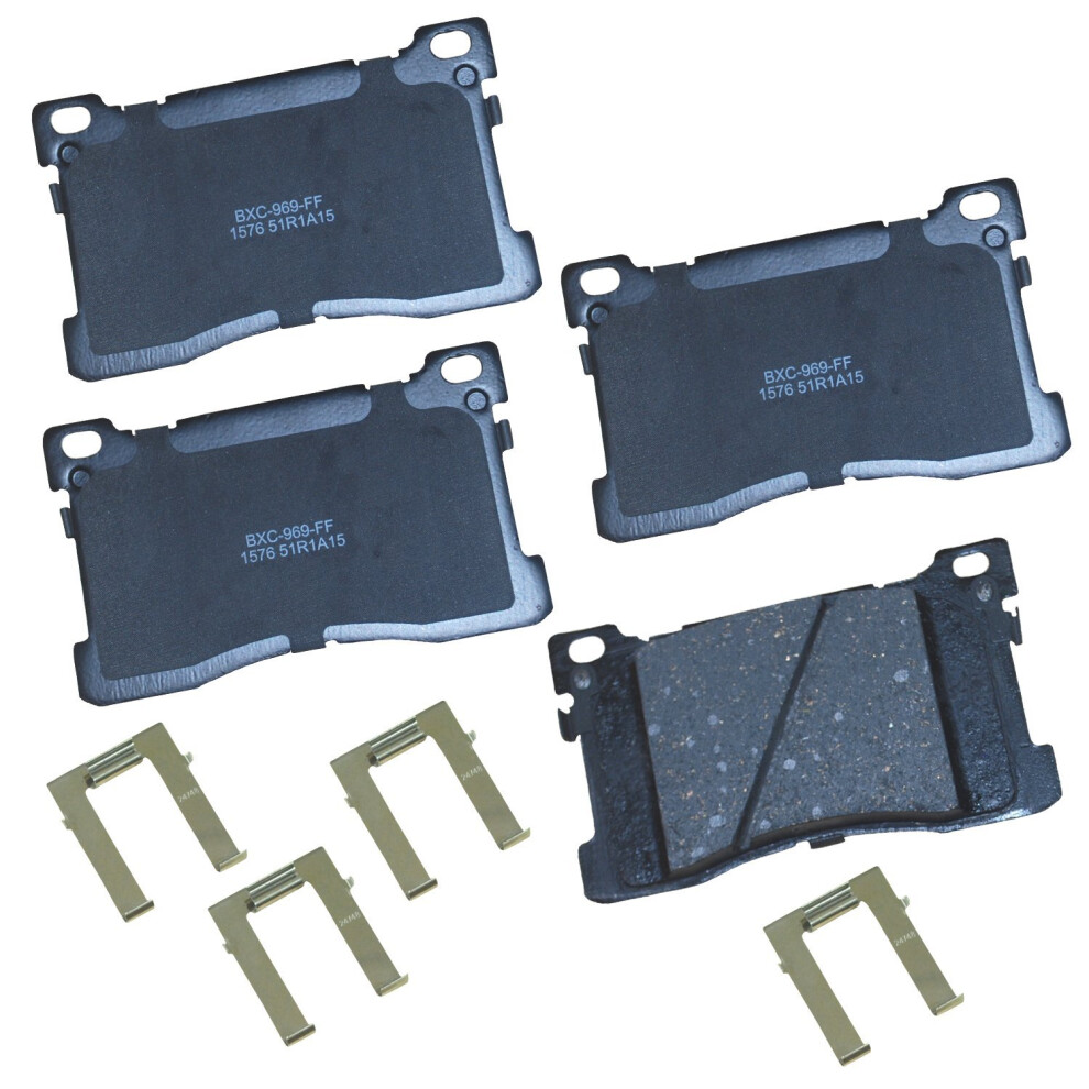 Bendix Premium Sbc1576 Ceramic Front Brake Pads For Hyundai Equus 2016-2012 Kia K900 2017-2015 887243229210