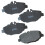 Pastilhas de Travão Cerâmicas Bendix Premium SBC987 para Mercedes-Benz E280 2008-2009, E320 2003-2009, E350 2006-2009 1