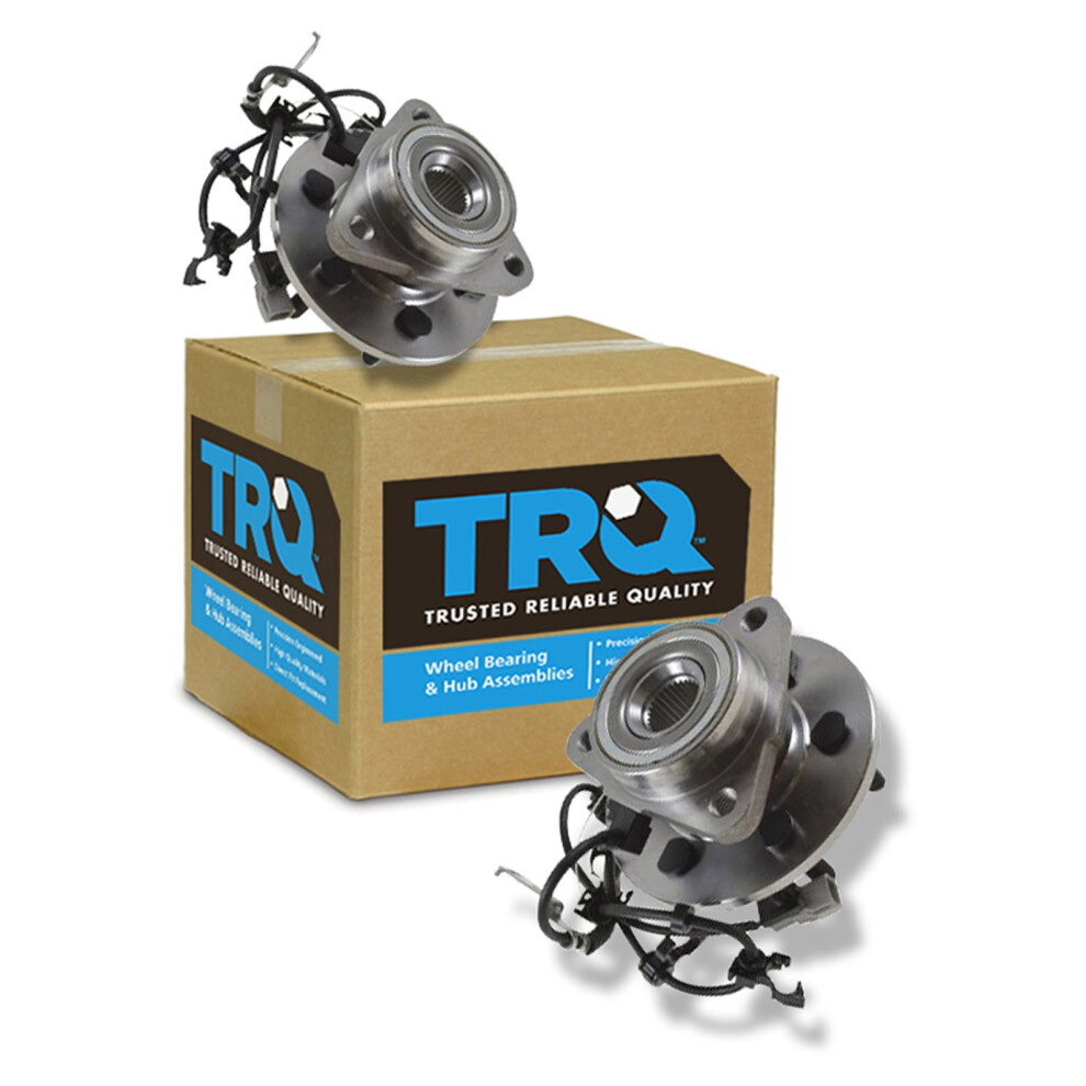 Trq Front Wheel Hub Bearings Assembly Set Compatible With 1997-2004 Dodge Dakota 1998-2003 Durango 191213533451