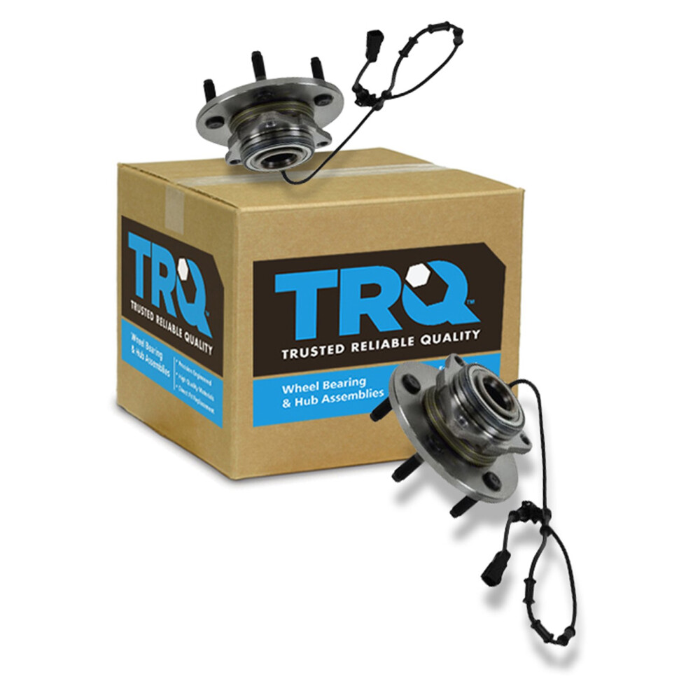 Trq Front Wheel Hub Bearings Assembly Set Compatible With 2002-2005 Dodge Ram 1500 191213533703