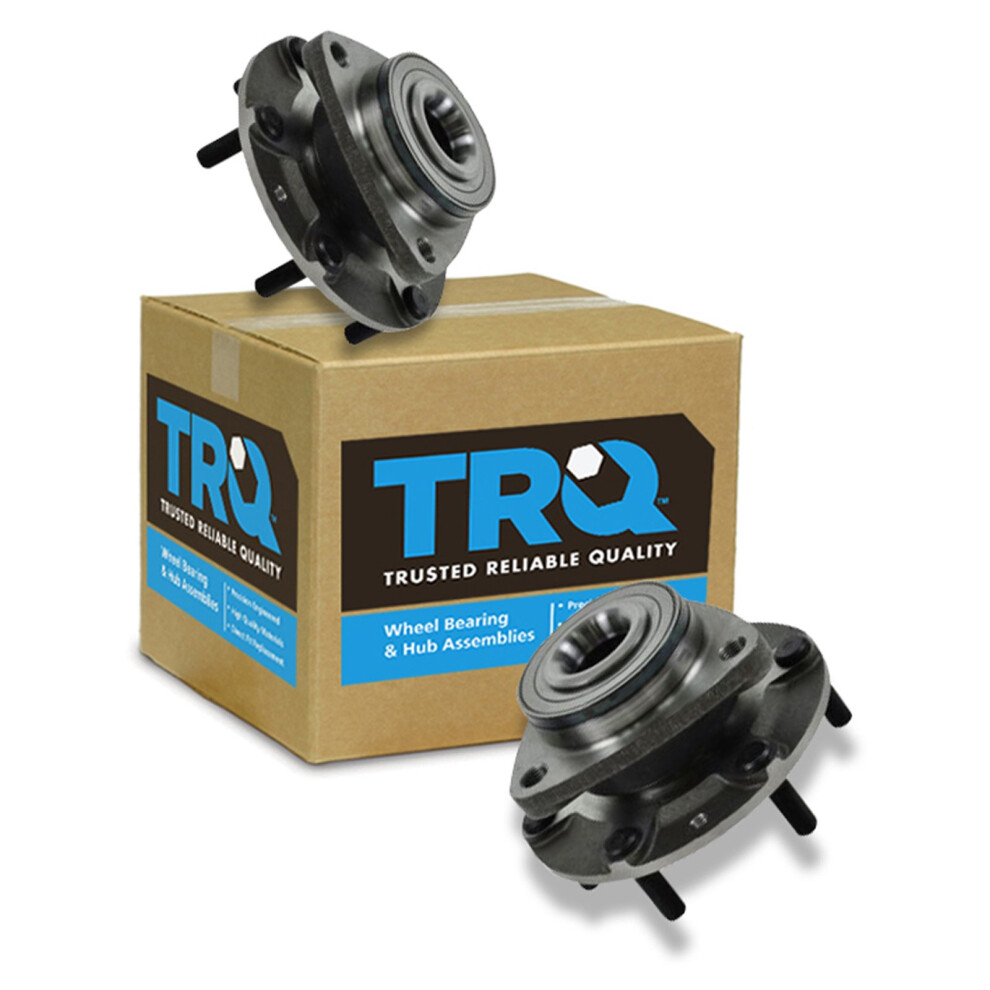 Trq Front Wheel Hub Bearings Assembly Set Compatible With 2007-2008 Hyundai Entourage 2006-2014 Kia Sedona 191213500491