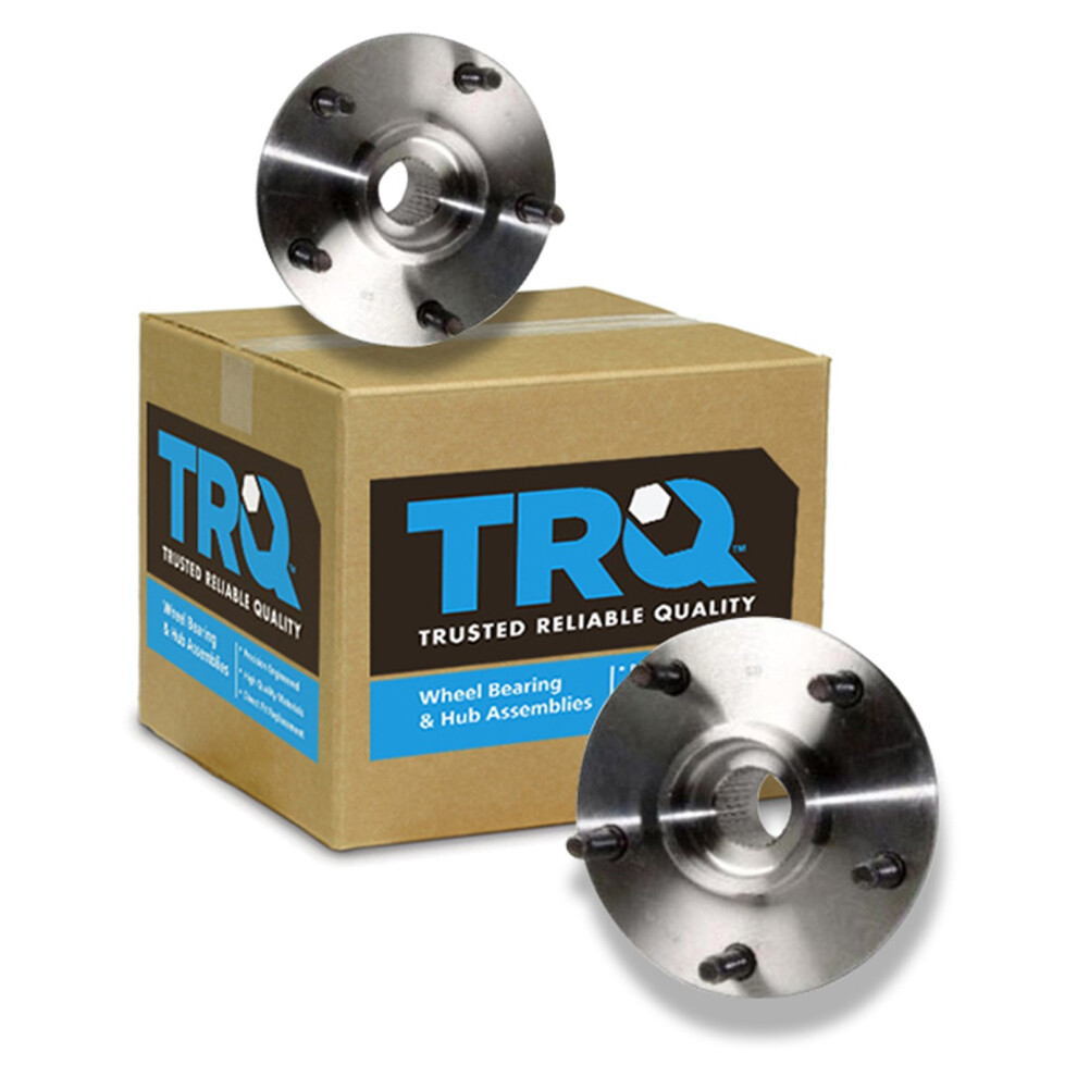 Trq Front Wheel Hub Bearings Assembly Set Compatible With 1994-1999 Dodge Ram 1500 191213533239