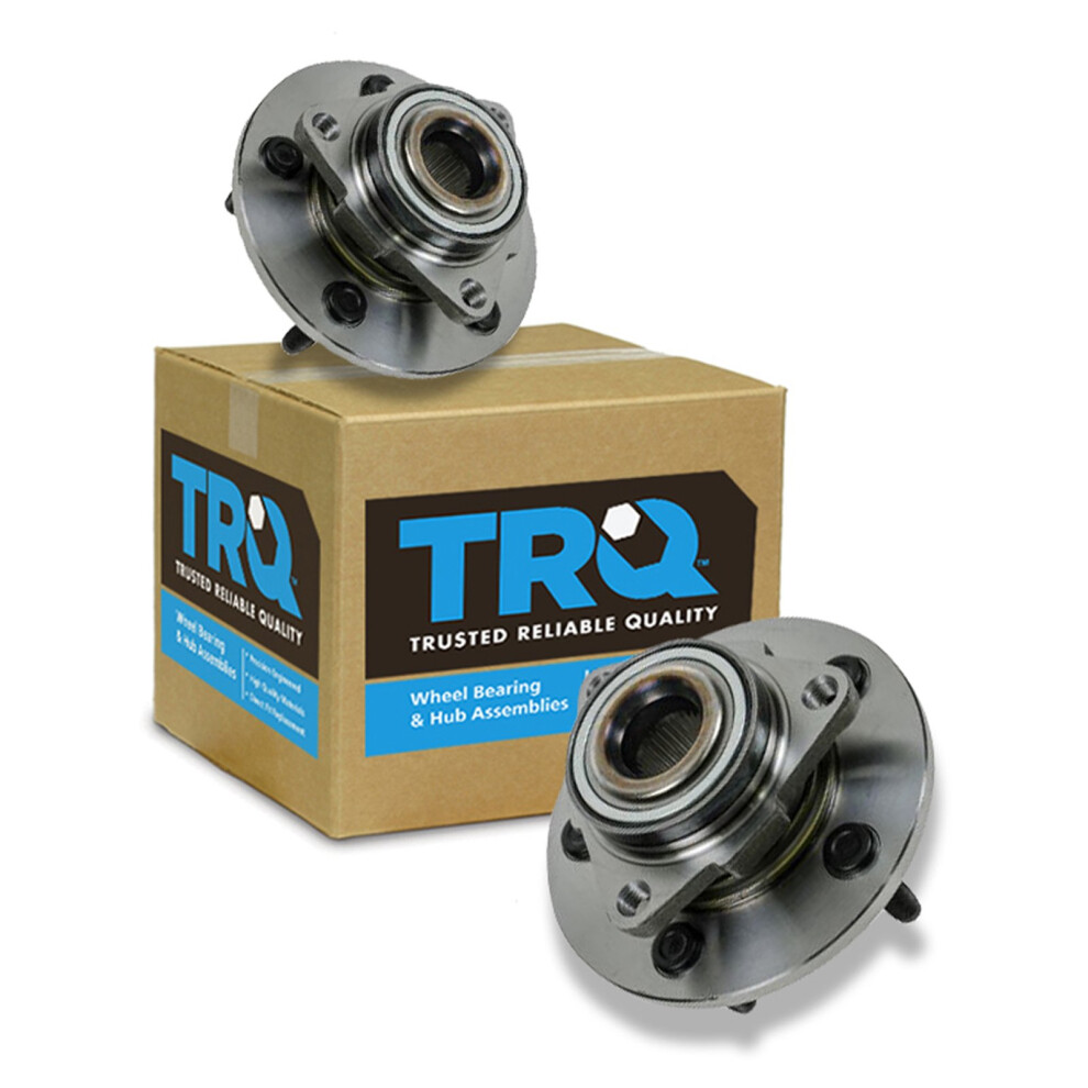 Trq Front Wheel Hub Bearings Assembly Set Compatible With 2002-2008 Dodge Ram 1500 191213535042