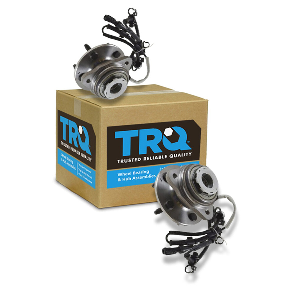Trq Front Wheel Hub Bearings Assembly Set Compatible With 1998-2000 Ford Ranger Mazda B4000 191213533307