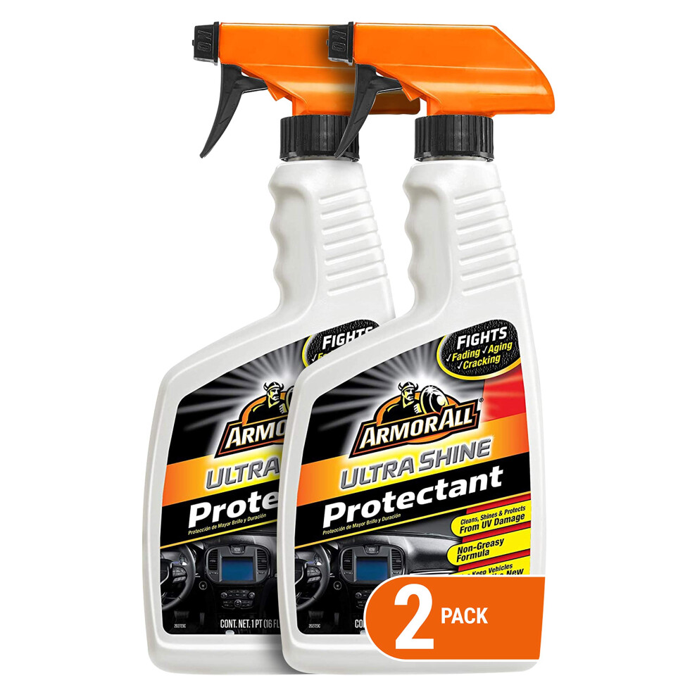 Armor All Car Cleaner And Car Protectant Spray Bottle Cleaner And Protectant For Cars Trucks Motorcycles 16 Fl Oz Each 2 Pack 070612187062