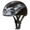 Daytona HELMETS Motorcycle Half Helmet Skull Cap- Skull Flames Silver 100% DOT Approved 1