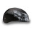 Daytona HELMETS Motorcycle Half Helmet Skull Cap- Skull Flames Silver 100% DOT Approved 4