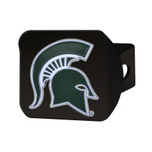 FANMATS 22704 Michigan State Spartans Black Metal Hitch Cover - 3D Color Emblem