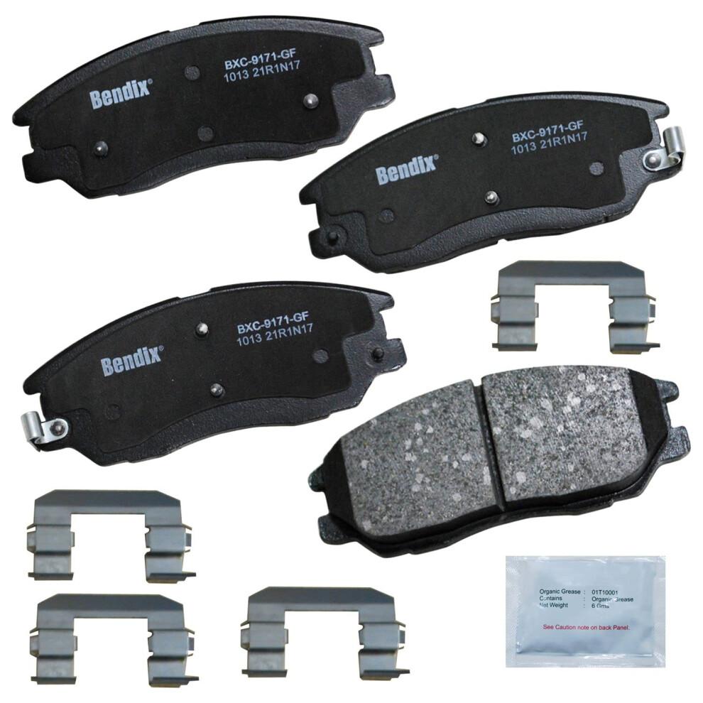 Bendix Priority1 Cfc1013 Ceramic Front Brake Pads For Hyundai Xg350 2005-2003 Kia Amanti 2006-2004 887243299862