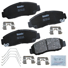 Bendix Priority1 CFC1608 ceramiczne przednie klocki hamulcowe dla Acura CSX 2010-2006 Honda Accord 2007-2003 Civic 2010-2006 Civic 2013-2012