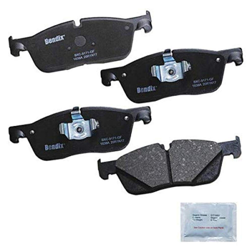 Bendix Priority1 Cfc1838a Ceramic Front Brake Pads For Jaguar F-Pace 2020-2017 Xe 2020-2018 Xf 2020-2017 Land Rover Range Rover Velar 2020-2018 887243256650
