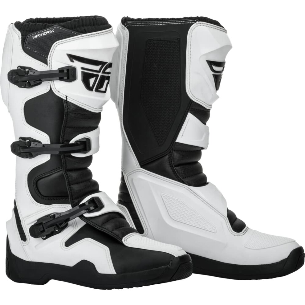 Chaussures Fly Racing Maverik (blanc/noir, pointure 43)