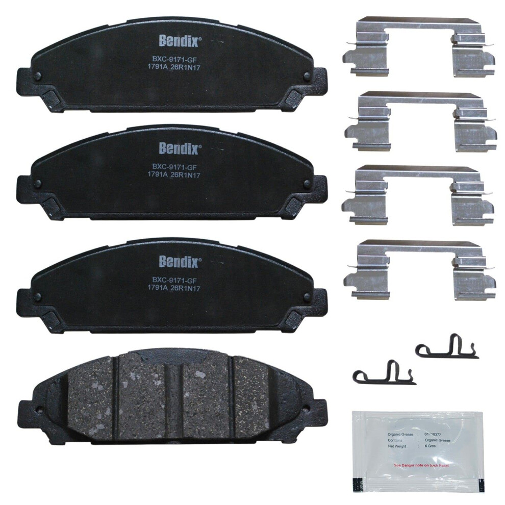Bendix Priority1 Cfc1791a Ceramic Front Brake Pads For Ford Mustang 2023-2015 887243300216