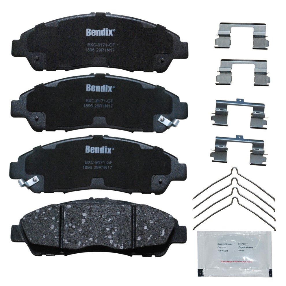 Bendix Priority1 Cfc1896 Ceramic Front Brake Pads For Buick Enclave 2020-2018 Cadillac Xt5 2020-2017 Xt6 2020 Chevrolet Blazer 2020-2019 Traverse 887243273961