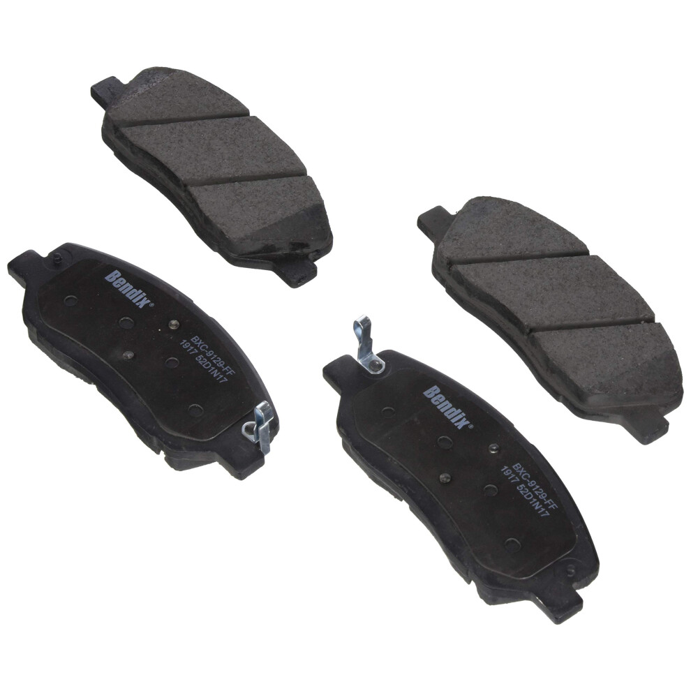Bendix Priority1 Cfc1917 Ceramic Front Brake Pads For Hyundai Santa Fe 2018-2017 Santa Fe Xl 2019-2017 887243300384