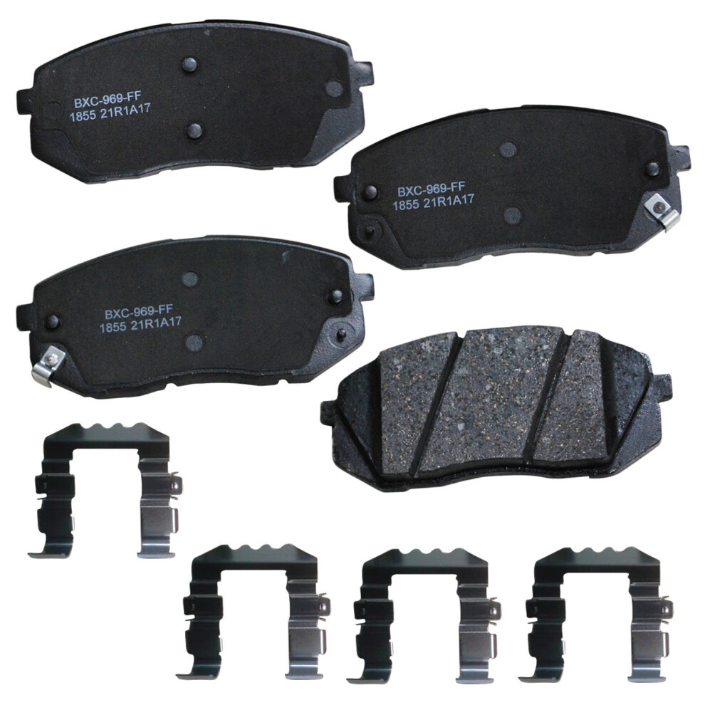 Bendix Premium Sbc1855 Ceramic Front Brake Pads For Select Models Hyundai Elantra Gt Kona Sonata Veloster Kia Forte Optima Seltos Soul Soul Ev 887243256780