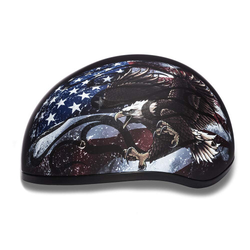 Daytona HELMETS Motorcycle Half Helmet Skull Cap- USA 100% DOT Approved 1