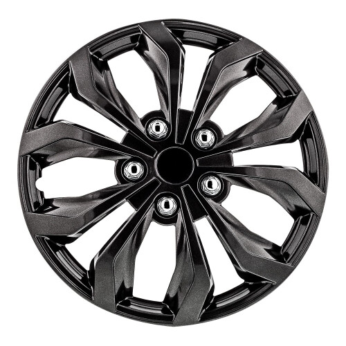 Pilot Pilot Automotive WH555-17GM-B 17 Polegadas Spyder Cinza Gunmetal Capas de Roda Universais - Conjunto de 4