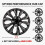 Pilot Pilot Automotive WH555-17GM-B 17 Polegadas Spyder Cinza Gunmetal Capas de Roda Universais - Conjunto de 4 2