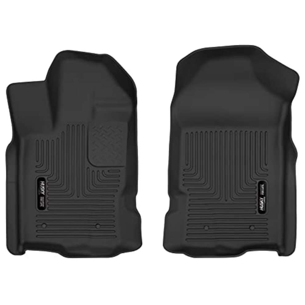 Husky Liners Weatherbeater Floor Mats | Fits 2019-2023 Ford Ranger Supercrew & Supercab | Front Row 2-Pc - 13411 Black 753933134112
