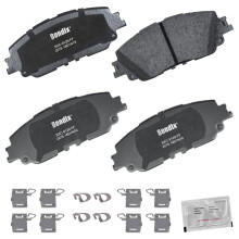 Pastilhas de Travão de Cerâmica Bendix Priority1 CFC2076 para Lexus ES250, ES300h, ES350, UX200, UX250h, Toyota Avalon, Camry, C-HR, Corolla